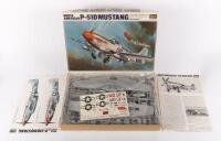 MODEL KIT: A 1/72 scale Hasegawa Hobby Kits model includes a 'North American P-51D Mustang'