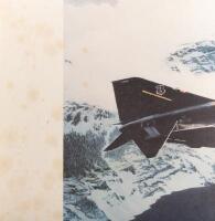FIGHTER JET POSTERS: A collection of five posters from the U.S. Air Force Art Collection&nbsp;including 'Phantoms At Crater Lake' by William Phillips - 3