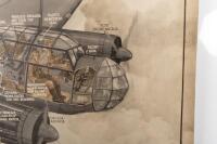 JUNKERS JU88: A very fine and original 1930s cut-away diagram poster&nbsp;of the Luftwaffe Junkers Ju88, for official use only, most likely displayed in RAF communal areas as a reference to pilots and airmen of the RAF, printed in Great Britain - 6