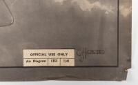 DORNIER DO17Z: A very fine and original 1930s cut-away diagram poster&nbsp;of the Luftwaffe Dornier Do17z, for official use only, most likely displayed in RAF communal areas as a reference to pilots and airmen of the RAF, printed in Great Britain - 3