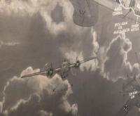 DORNIER DO17Z: A very fine and original 1930s cut-away diagram poster&nbsp;of the Luftwaffe Dornier Do17z, for official use only, most likely displayed in RAF communal areas as a reference to pilots and airmen of the RAF, printed in Great Britain - 4