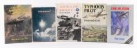WWII AVIATION BOOKS: A collection of five books relating to WWII includes 'Memoirs Of An Air Observation Post Officer' by Major Andrew Lyell