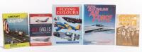 MILITARY AVIATION: Five aviation relating books including a hardcover 'Red Eagles America's Secret MiG's' by Steve Davies