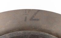 BRODIE HELMET: A WWI/WWII Brodie helmet, 12cm high, 28.5cm wide, manufacturers date unknown - 3