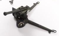SOLIDO CANNONS: Two Solido Canon models, includes No.204, '105F' in original box and canon, model unknown, no box - 3