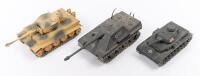 SOLIDO TANKS: Three Solido&nbsp;WWII era German tank models, includes No.228 Jagdpanther, No.237 PZ4 and No.222 Char Tigre