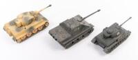 SOLIDO TANKS: Three Solido&nbsp;WWII era German tank models, includes No.228 Jagdpanther, No.237 PZ4 and No.222 Char Tigre - 2