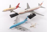 AIRLINERS: A group of three airliner and one private jet models