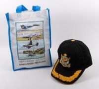 BANGLADESH AIR FORCE: A Bangladesh Air Force black peak cap in bag