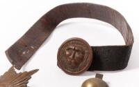 HELMET PARTS: A group of helmet parts thought to possibly suit a WWI era German helmet - 2
