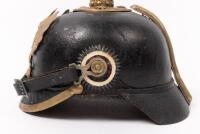 GERMAN WWI HELMET: An imperial German Prussian WWI era 'Pickelhaube' helmet, thought to be an officers helmet - 3