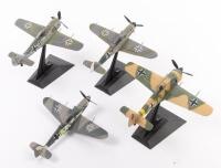 LUFTWAFFE: Four 1:72 scale Luftwaffe aircraft models on stands - 2