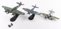 WWII AVIATION: Three WWII era aviation 1:72 scale models