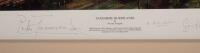TANGMERE HURRICANES: A limited edition, large framed and glazed print 'Tangmere Hurricanes' by Nicolas Trudgian, depicting a Hurricane formation flying over English countryside, numbered 676&nbsp;of 1000 and signed by the artist and also signed by four RAF&nbsp;Hur - 4