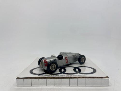AUTO-UNION: A 1:43 scale model by Heco of the Auto-Union V16 #5, limited edition 34/100. [Location: Sydney]