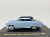 SIMCA: A 1:43 scale model by IXO Junior&nbsp;of the 1956 Aronde Grand Large Rue de la Paix, in original packaging [Location: Sydney]