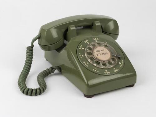 TELEPHONE: Green Rotary Telephone