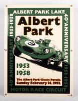 ALBERT PARK: A Limited Edition 40th anniversary 1953-1958 Albert Park Lake Motor Race Circuit - The Albert Park Classic Parade, 1993' enamel sign, numbered&nbsp;lower right: 84&nbsp;of 100