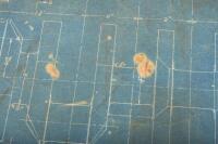 CHAMBERLAIN: A circa 1920s or 1930s original blueprint diagram for the Chamberlain 8 Australian made race car, 55cm high, 71cm wide - 5