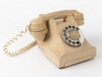 TELEPHONE: Rare 1940's Cream/Ivory Bakelite PMG Telephone with Rotary Dial. Model 332AT