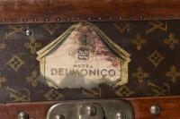 LOUIS VUITTON: An early&nbsp;20th century Louis Vuitton monogram print wardrobe trunk, 33cm high, 101cm wide, 55cm deep - 6