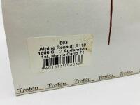 ALPINE: A 1:43 scale model by Trof&eacute;u of the A110 1600 S in 1971 Monte Carlo winning livery, in original packaging [Location: Sydney] - 3