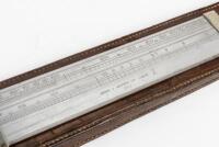 SLIDE RULE: Slide Rule Made By Aston and Mander Of London. Original leather case - 2