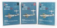LUFTWAFFE: Three hardcover volumes of 'Dora-Kurfurst und Rote 13' by Karl Ries Jr.