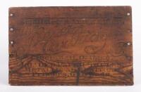 AMMUNITION: A nice early 20th century "The Peters Cartridge Company" timber box, branding and text on all four side, 23cm high - 3