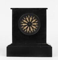 MANTLE CLOCK: A marble and slate mantle clock - 2