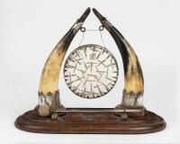 DINNER GONG: An English Edwardian table gong with striker