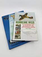 AVIATION BOOKS: Three books relating to Aircraft including 'Hurricane R4118' by Peter Vacher, 'Hurricane & Messerschmitt' by Chaz Bowyer and Armand van Ishoven and 'Hawker Tempest and Sea Fury' by Robert Jackson [Location: Sydney]