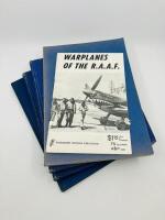 R.A.A.F.: Five publications relating to the R.A.A.F.&nbsp;including 'Warplanes of the RAAF' by Kookaburra Technical Publications, 'The Golden Years: The Royal Australian Air Force 1921-1971' (two copies), 'Victory Roll: The RAAF at War', 'These Eagles: Story o