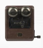 TELEPHONE: Antique Wall Mounted Mahogany Cased Crank Handle/Wind Telephone Exchange Extension