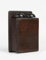 TELEPHONE: Vintage Wooden Wall Mounted Telephone Ringing Cabinet