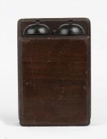 TELEPHONE: Vintage Wooden Wall Mounted Telephone Ringing Cabinet - 2