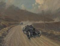 Fredrick Gordon Crosby&nbsp;(British, 1885-1943), 'Isle of Man 1914' oil on canvas, 90cm high, 120cm wide - 2