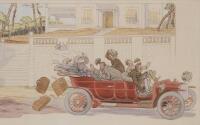 Ernest Montaut&nbsp;(French, 1878-1909), 'Hand Coloured Lithograph' - 3