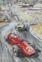 Michael Wright (British, 1935- ), 'Ferrari, Lotus and Cooper Battle For The Lead&nbsp;In at Spa in&nbsp;1960' - 2