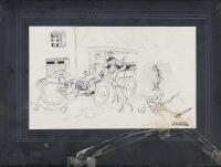 Ernest Montaut&nbsp;(French, 1878-1909), 'Sketch - The Perils of Early Motoring' - 2