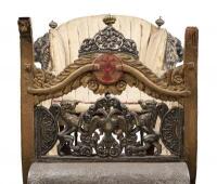MAHARAJAH OF MYSORE: An important circa 1820s silver mounted processional elephant howdah - 2
