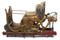 MAHARAJAH OF MYSORE: An important circa 1820s silver mounted processional elephant howdah - 3