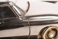 CITROEN: A fine and rare heavy plated brass sculpture of Citroen DS on a brass plinth, 10.5cm high, 31.5cm wide - 4