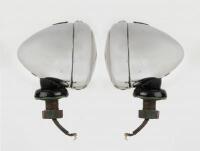 SIDE LAMPS: A pair of Lucas King of the Road side lamps (later, ex-Watson Bentley 3-litre)