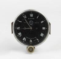JAEGER: A Jaeger Paris black face 8 Jours clock
