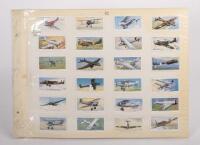 CIGARETTE CARDS: An extensive cigarette card collection featuring aircraft, included are collections of RAF aircraft, civil aircraft and&Acirc;&nbsp;history of flight aircraft all presented in photo album style pages in folder