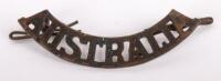 AUSTRALIAN ARMY BADGES: A bag of assorted brass Australian Commonwealth Military Forces shoulder & hat badges - 3