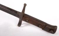 BAYONET: An early bayonet, manufacturer not known, 41cm long - 2