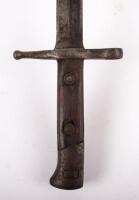 BAYONET: An early bayonet, manufacturer not known, 41cm long - 4