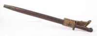 BAYONET: A pattern 1907 bayonet to fit the British Lee Enfield 303 rifle with scabbard, 58cm long - 5